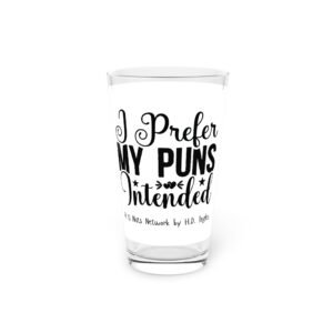 Puns Intended Pint Glass