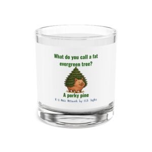 Porky Pine (Wrapped) Rocks Glass