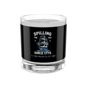 Spilling the Tea (Black Wrapped) Rocks Glass