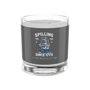 Spilling the Tea (Gray Wrapped) Rocks Glass