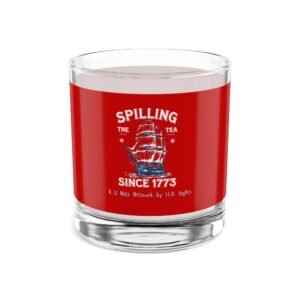 Spilling the Tea (Red Wrapped) Rocks Glass