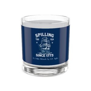 Spilling the Tea (Blue Wrapped) Rocks Glass