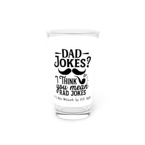 Rad Jokes Pint Glass