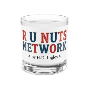 R U Nuts Network (Wrapped) Rocks Glass