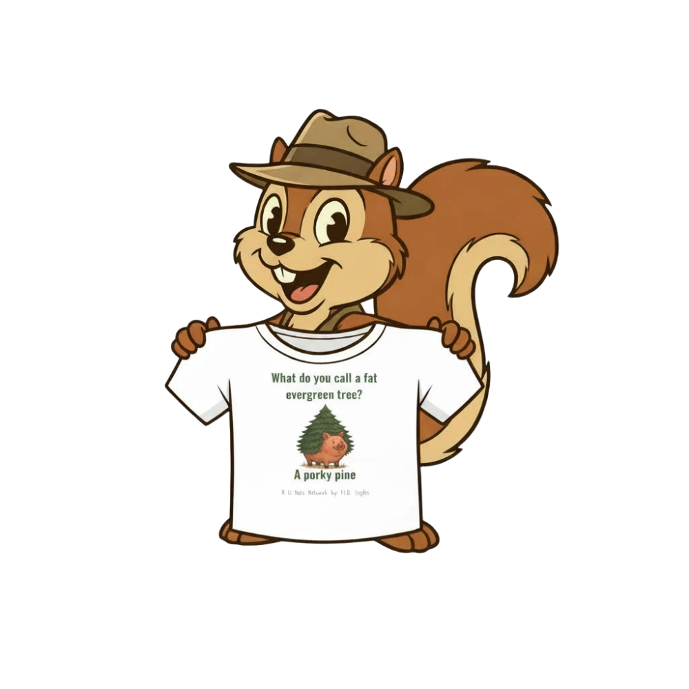 Chipper with a Porky Pine Tee