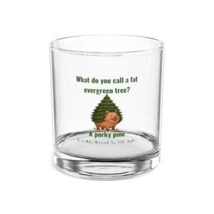 Porky Pine Rocks Glass