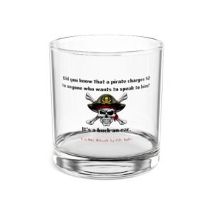 Buck an Ear Rocks Glass