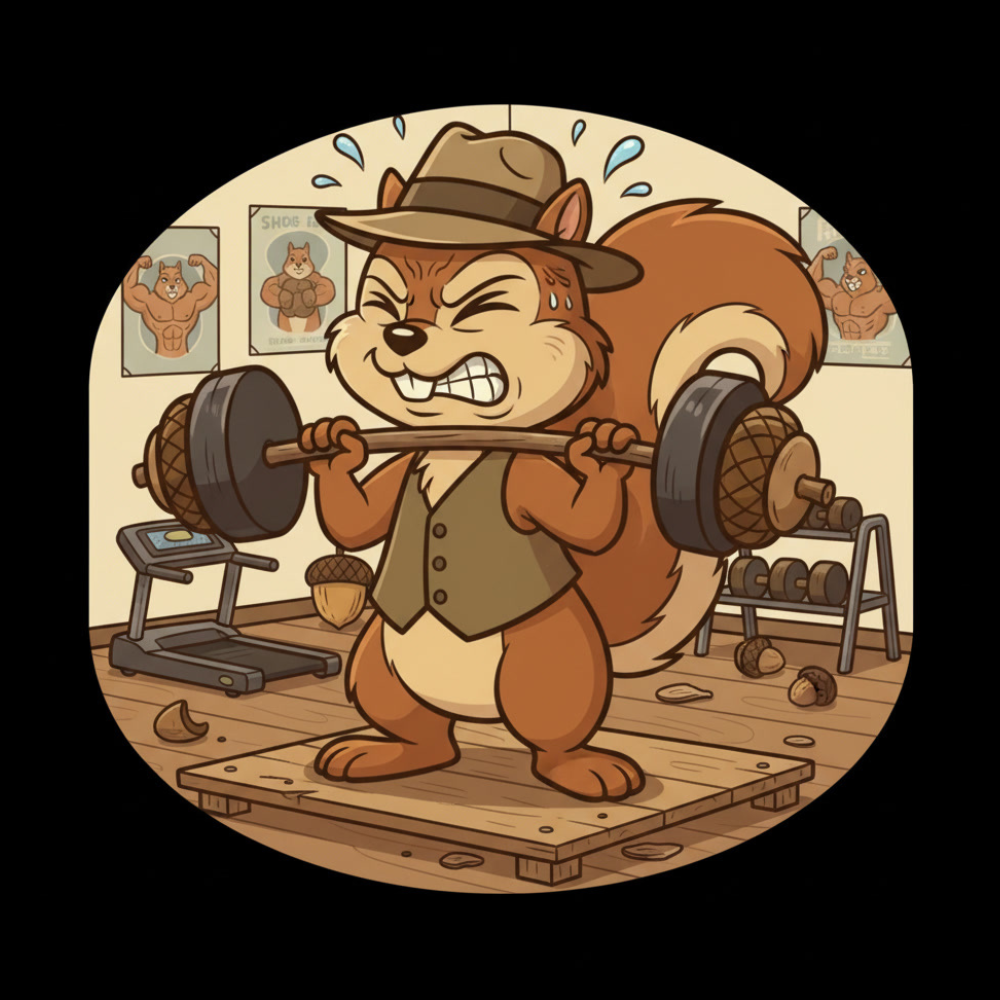chipper using dumbbells