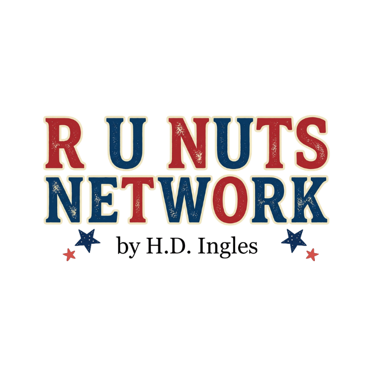 R U Nuts Network by H.D. Ingles. Text design