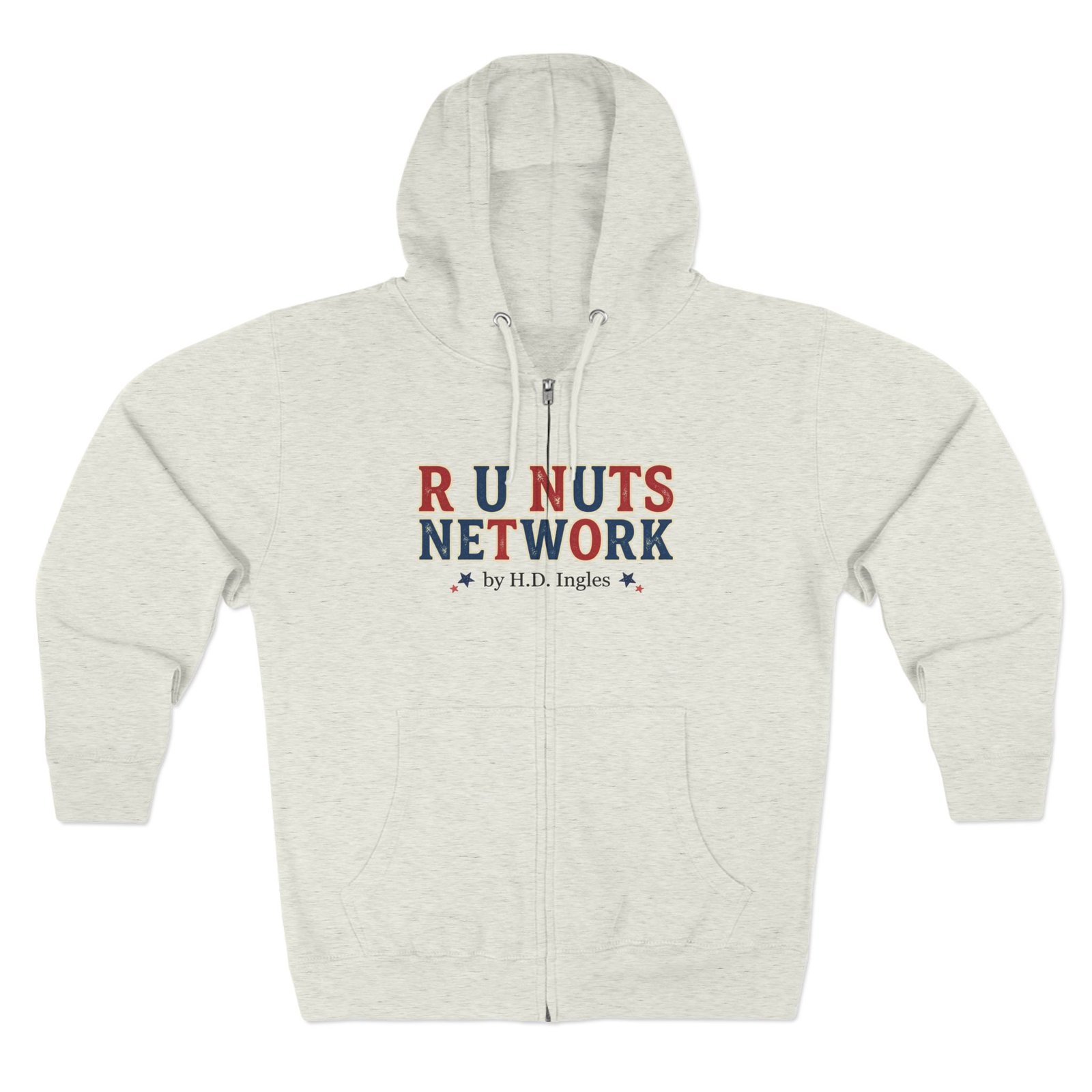 R U Nuts Network Zip Hoodie - Image 2