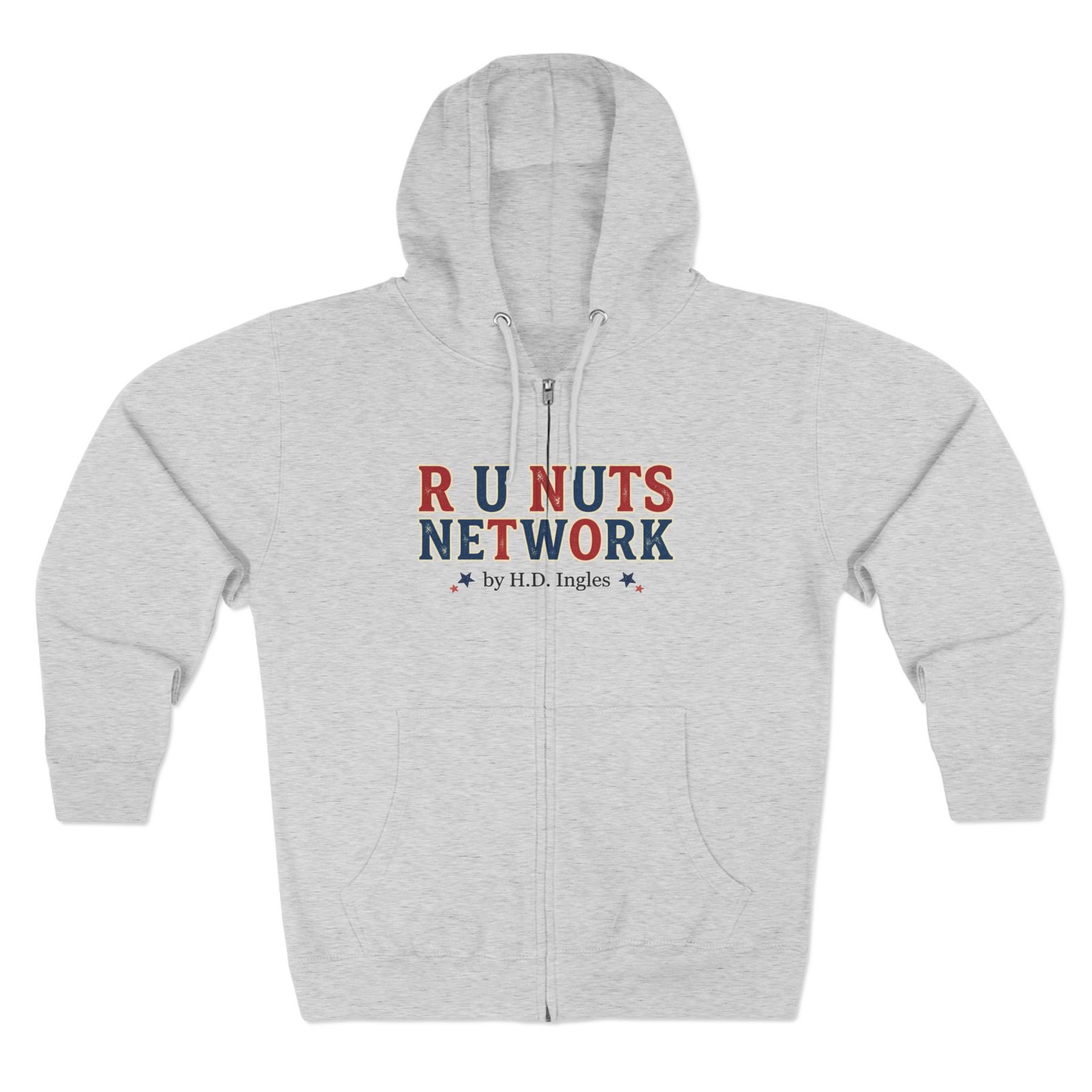 R U Nuts Network Zip Hoodie