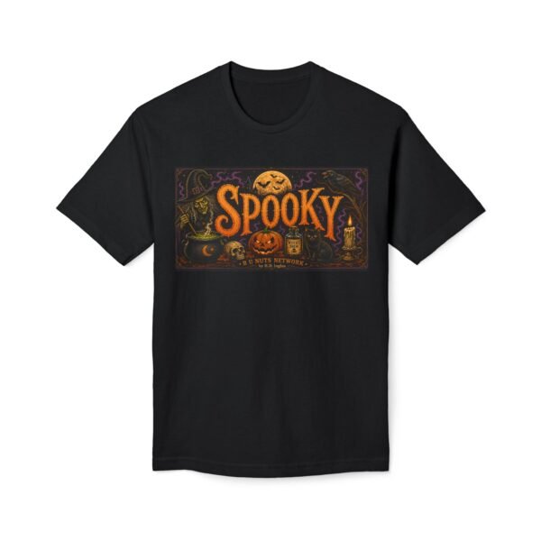 Spooky design on R U Nuts Network merchandise